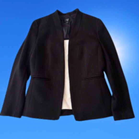 J.Crew Black “Going Out” Blazer – Stretch Twill – Chic Work-to-Evening Look - Picture 4 of 14